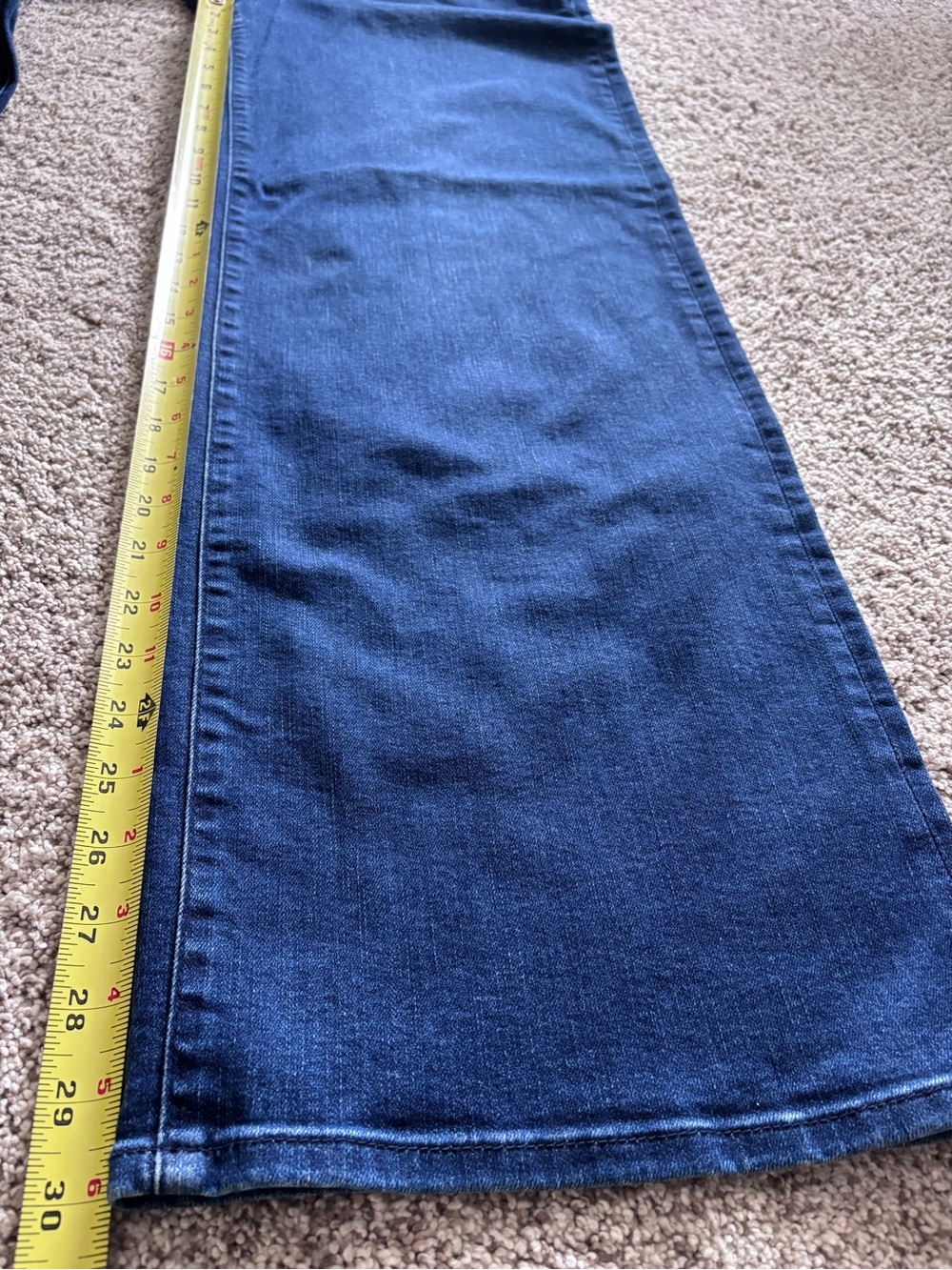 FRAME Le Slim Palazzo-Trick Wide Leg High Rise Designer Dark Wash Jeans Size 29 - Picture 12 of 14
